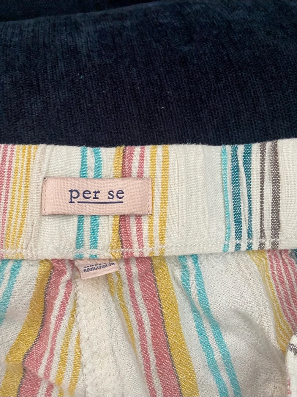 Linen blend pull on capri pants size 3xl - Picture 2 of 5